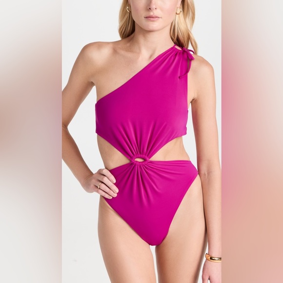 Agua Bendita Swimsuit - Suki Bloom Solid One Piece - Picture 2 of 6